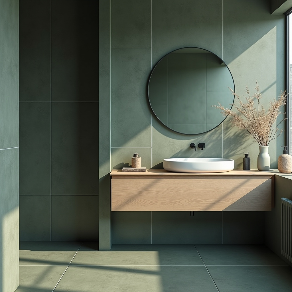 dark green tile bathroom 24