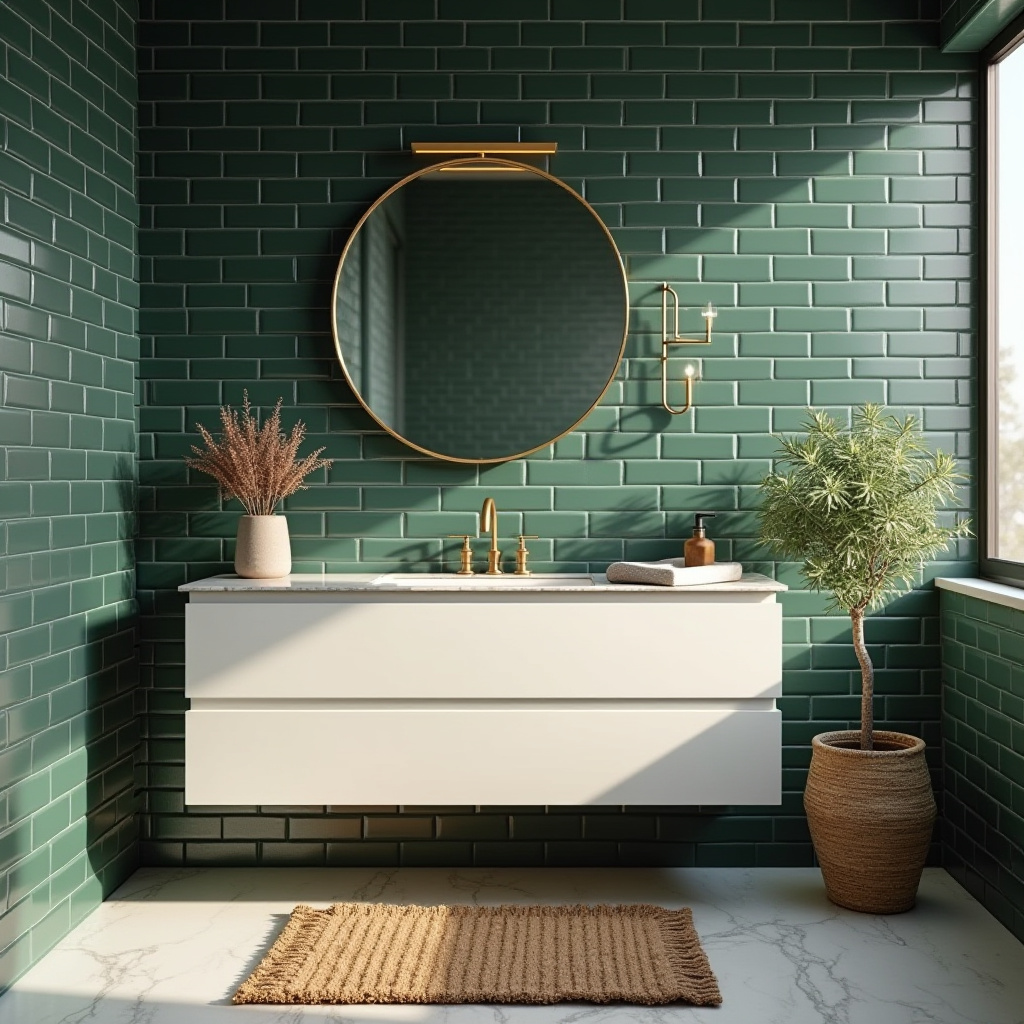 dark green tile bathroom 5