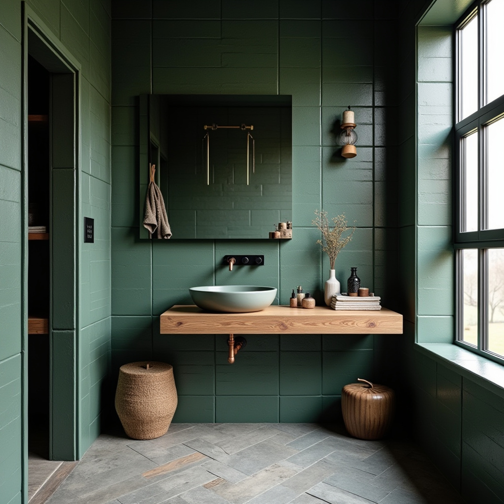 dark green tile bathroom 7