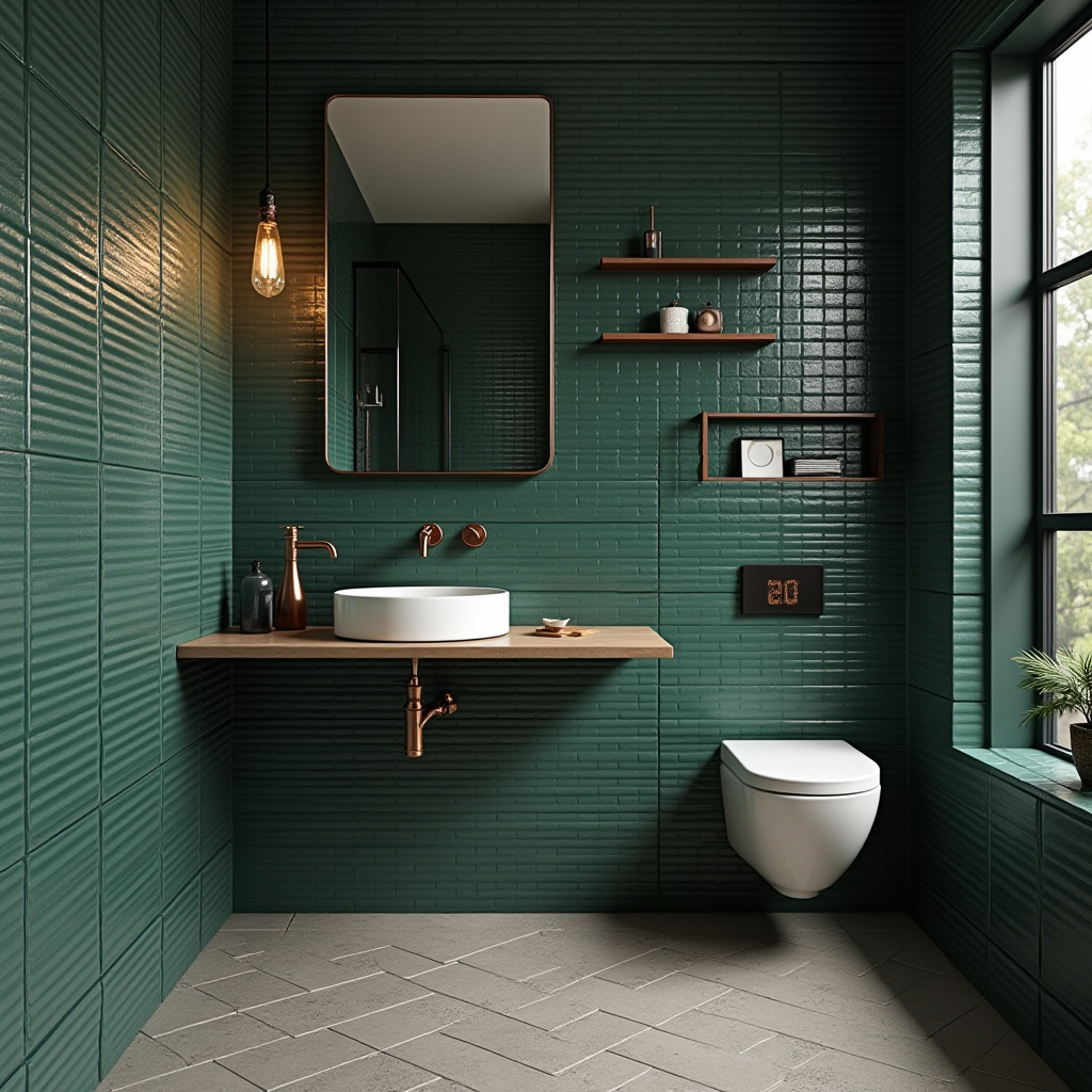 dark green tile bathroom 8