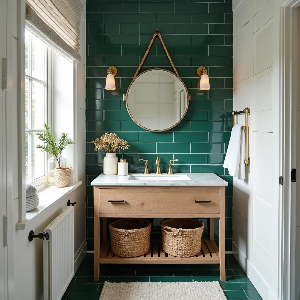 dark green tile bathroom 9