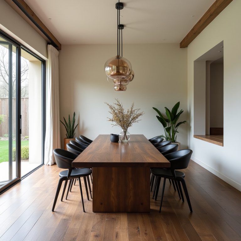dark wood dining room 1