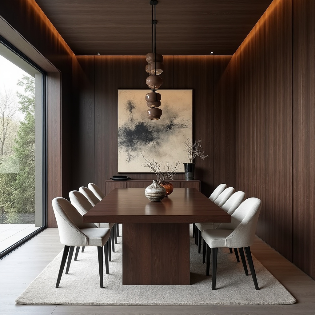 dark wood dining room 11