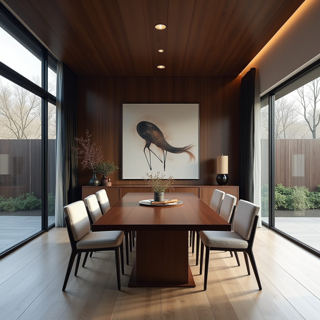dark wood dining room 12