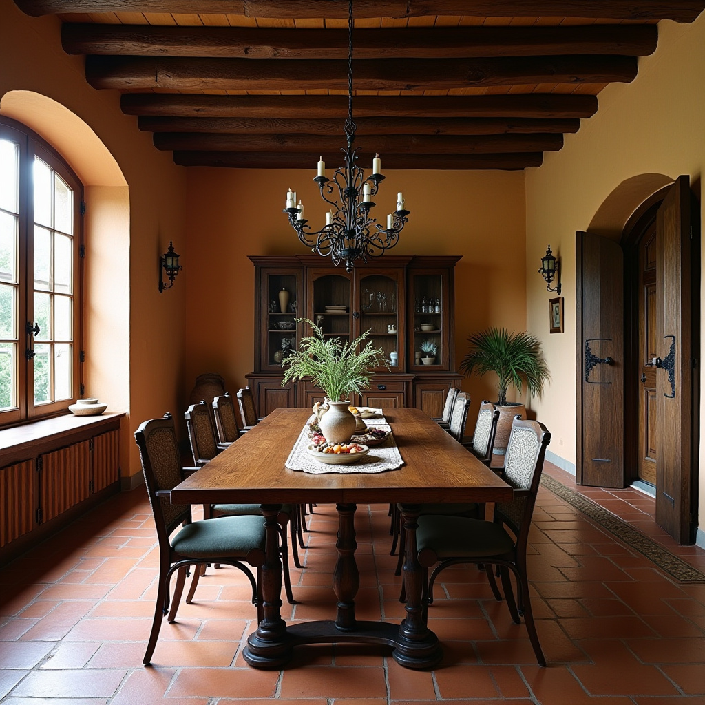 dark wood dining room 14