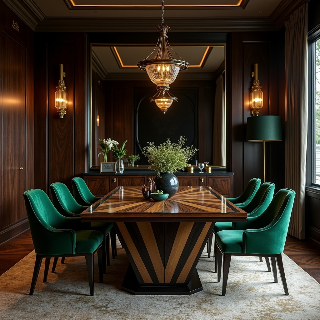 dark wood dining room 17
