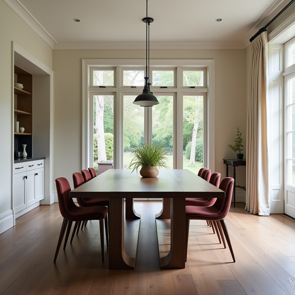 dark wood dining room 2