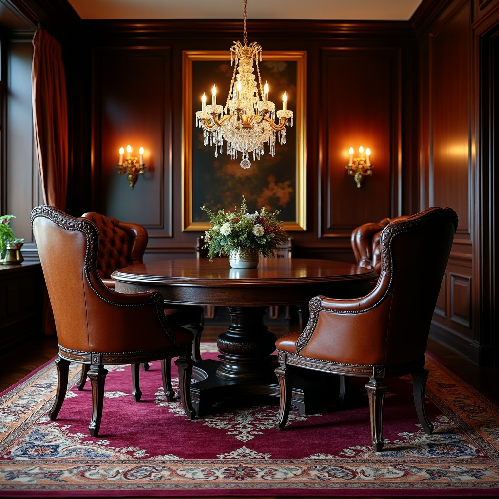 dark wood dining room 22