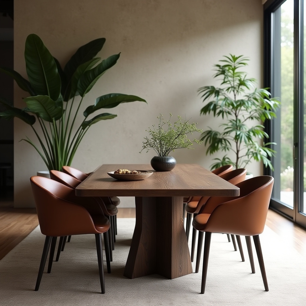 dark wood dining room 25