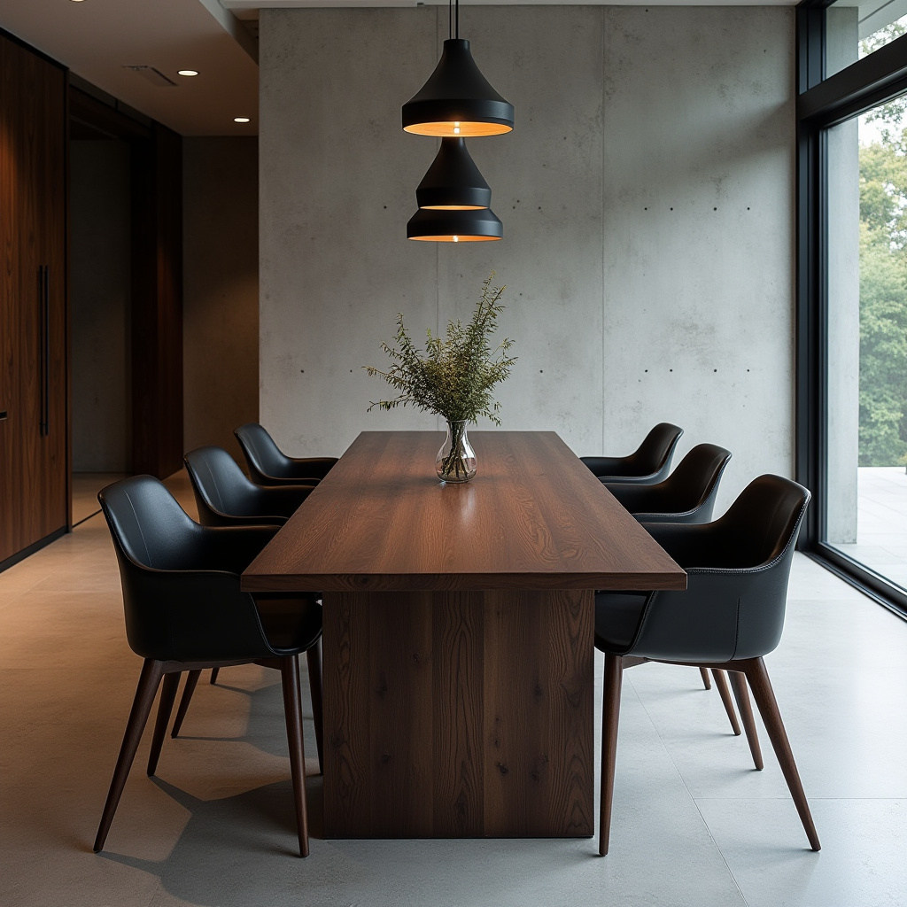 dark wood dining room 32