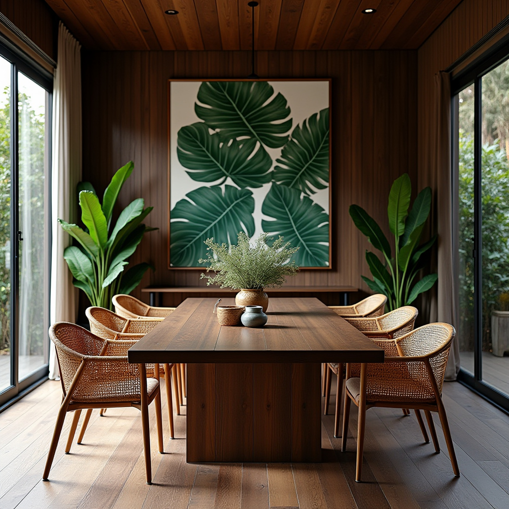 dark wood dining room 35