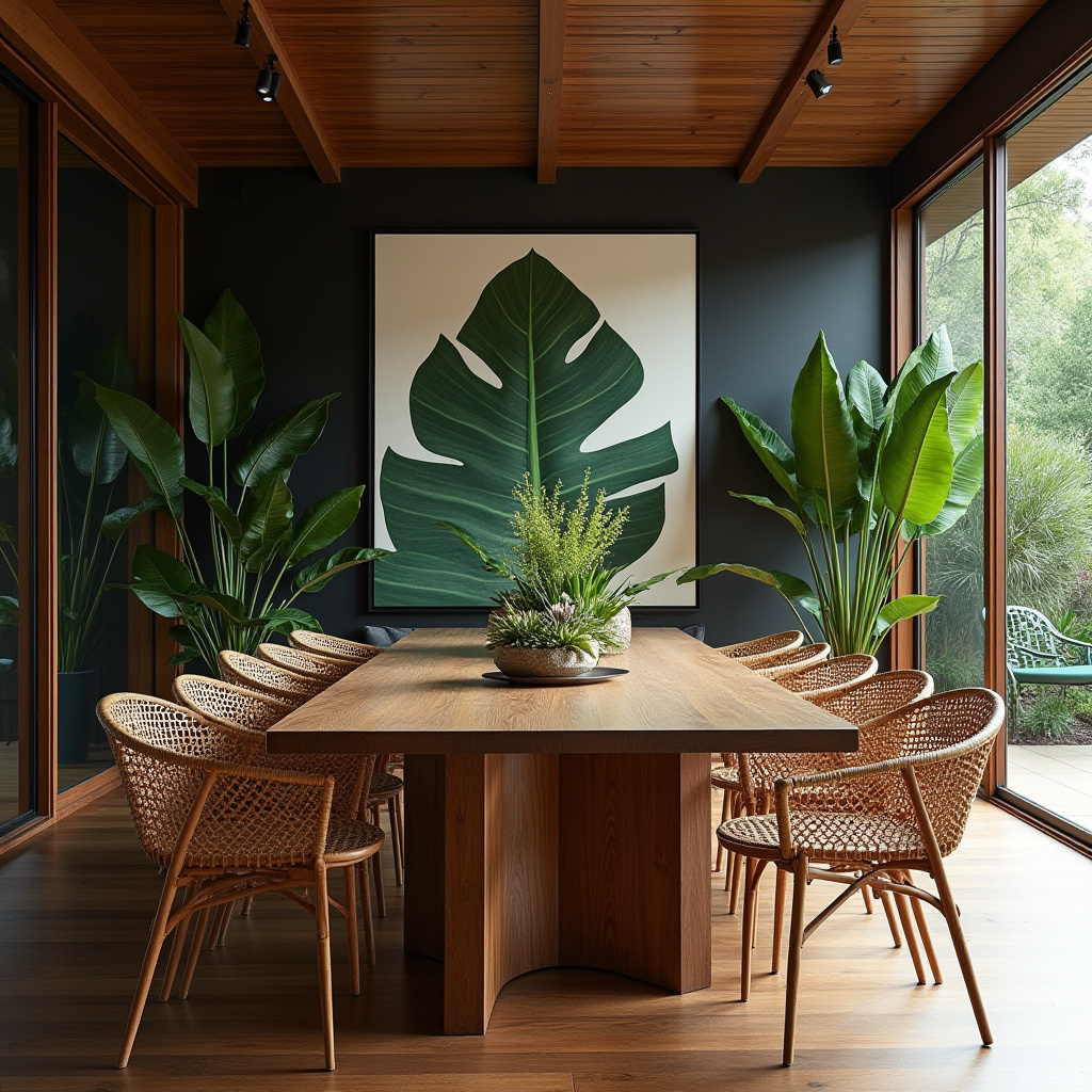 dark wood dining room 36