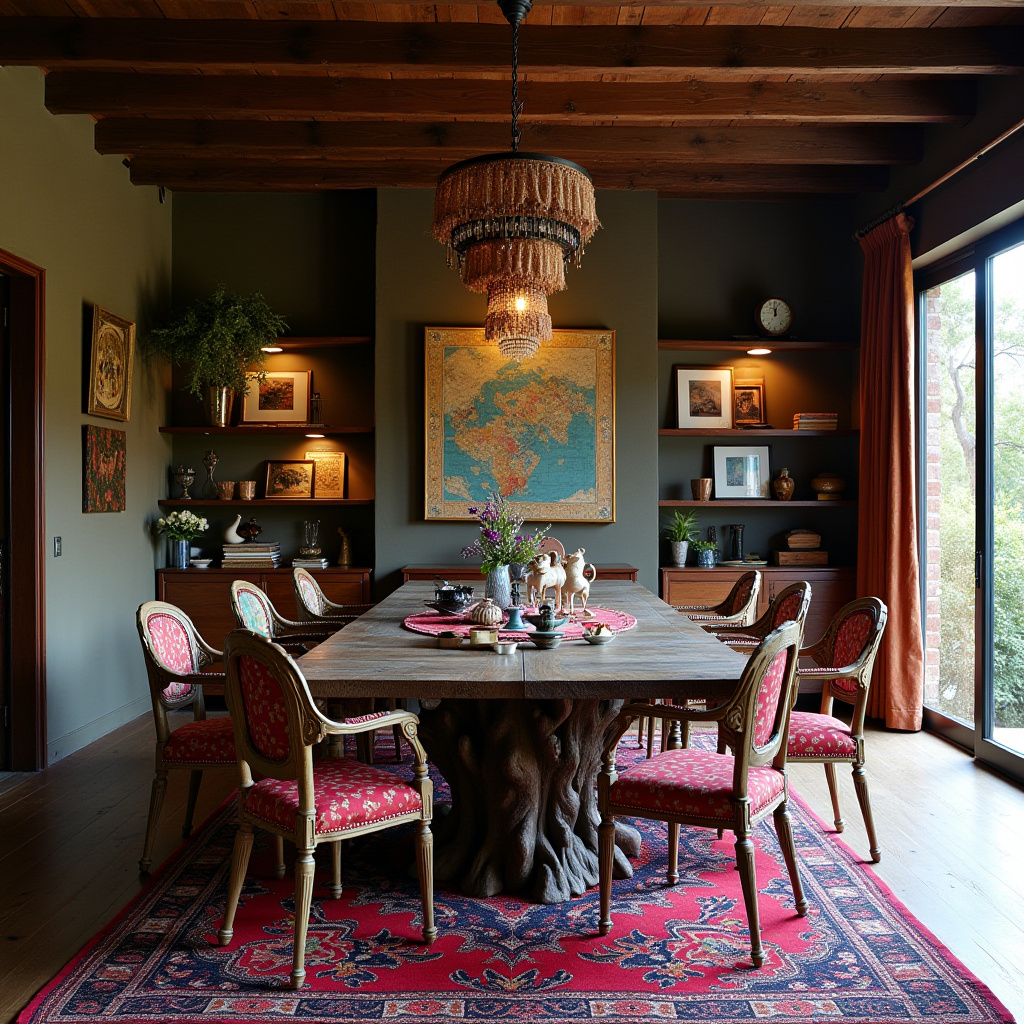 dark wood dining room 37