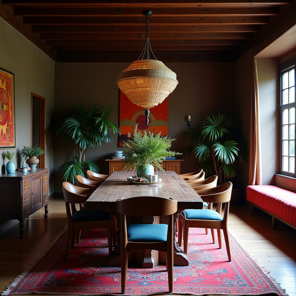 dark wood dining room 38