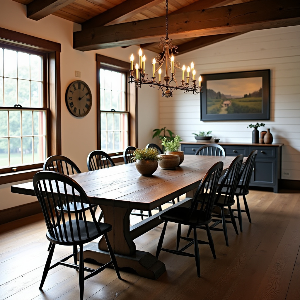 dark wood dining room 9