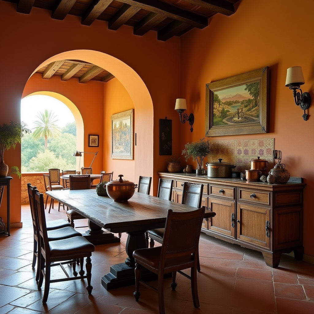 dining room with sideboard 24