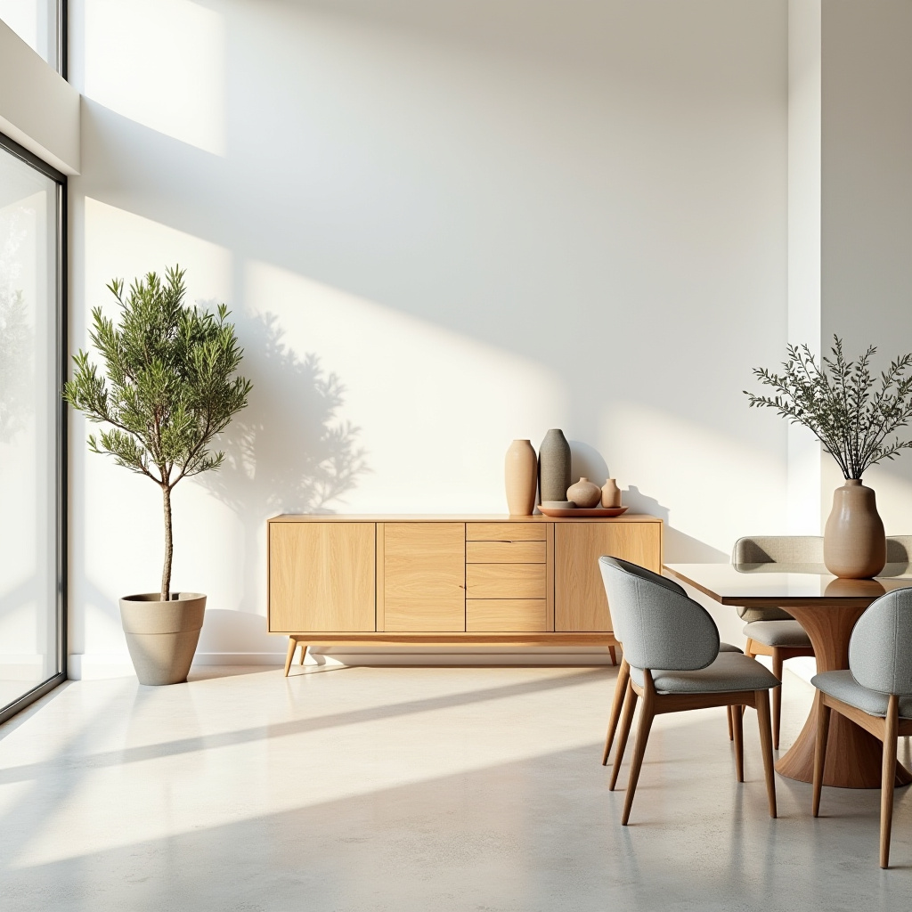 dining room with sideboard 34