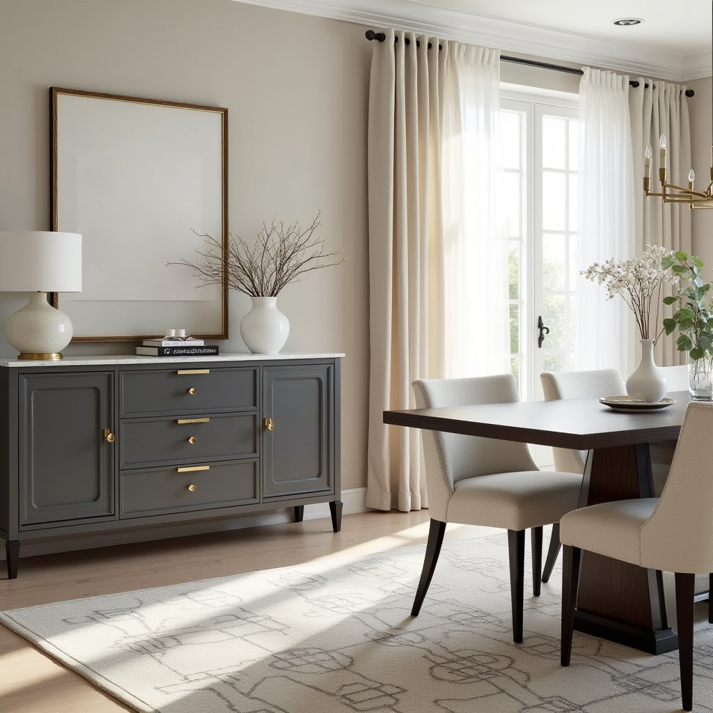 dining room with sideboard 4