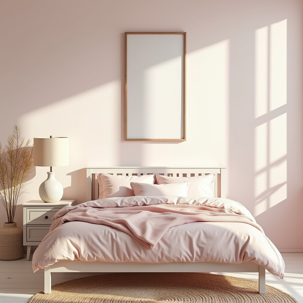 dusky pink bedroom 10