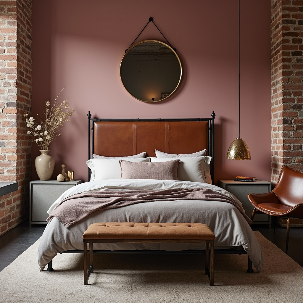 dusky pink bedroom 12