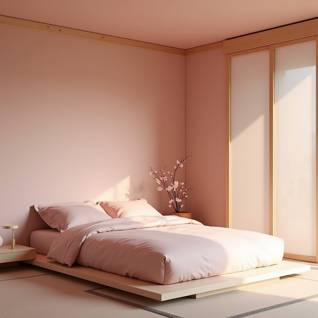 dusky pink bedroom 15