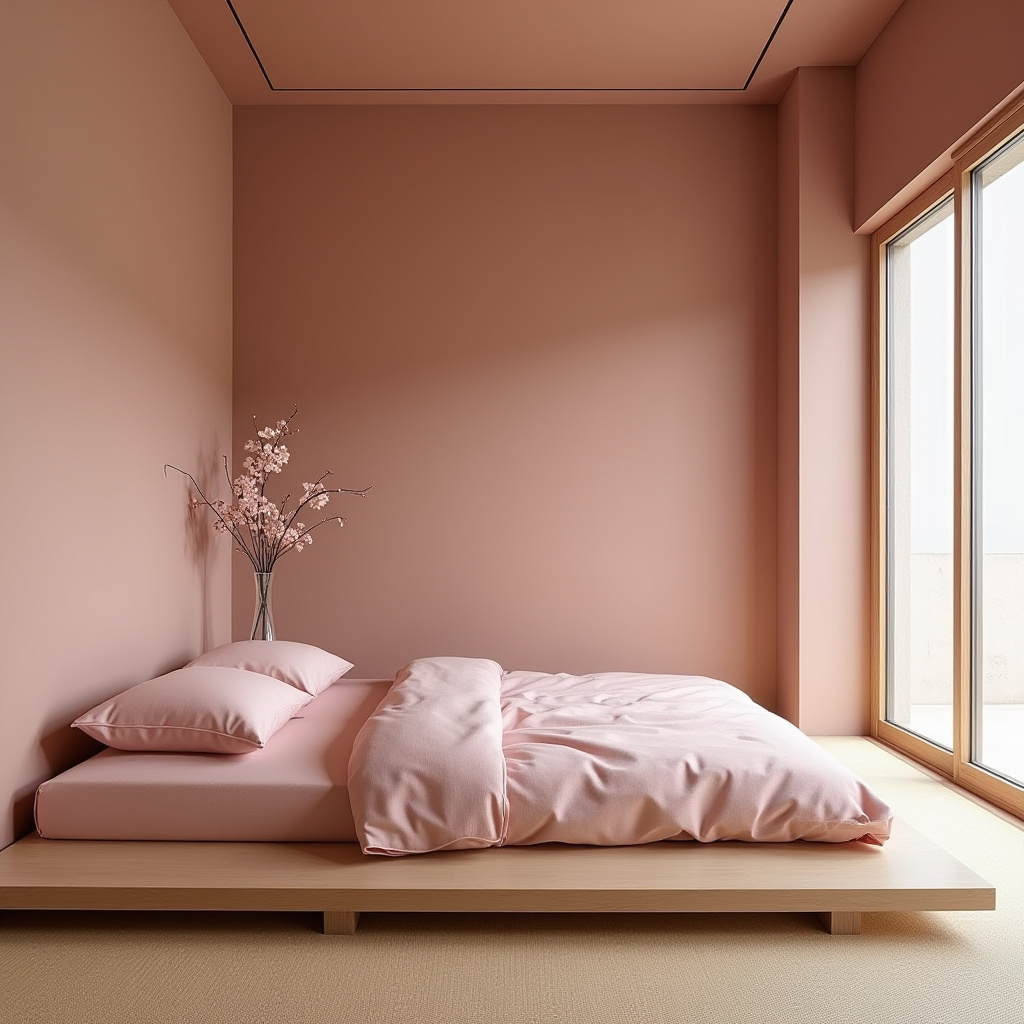 dusky pink bedroom 16