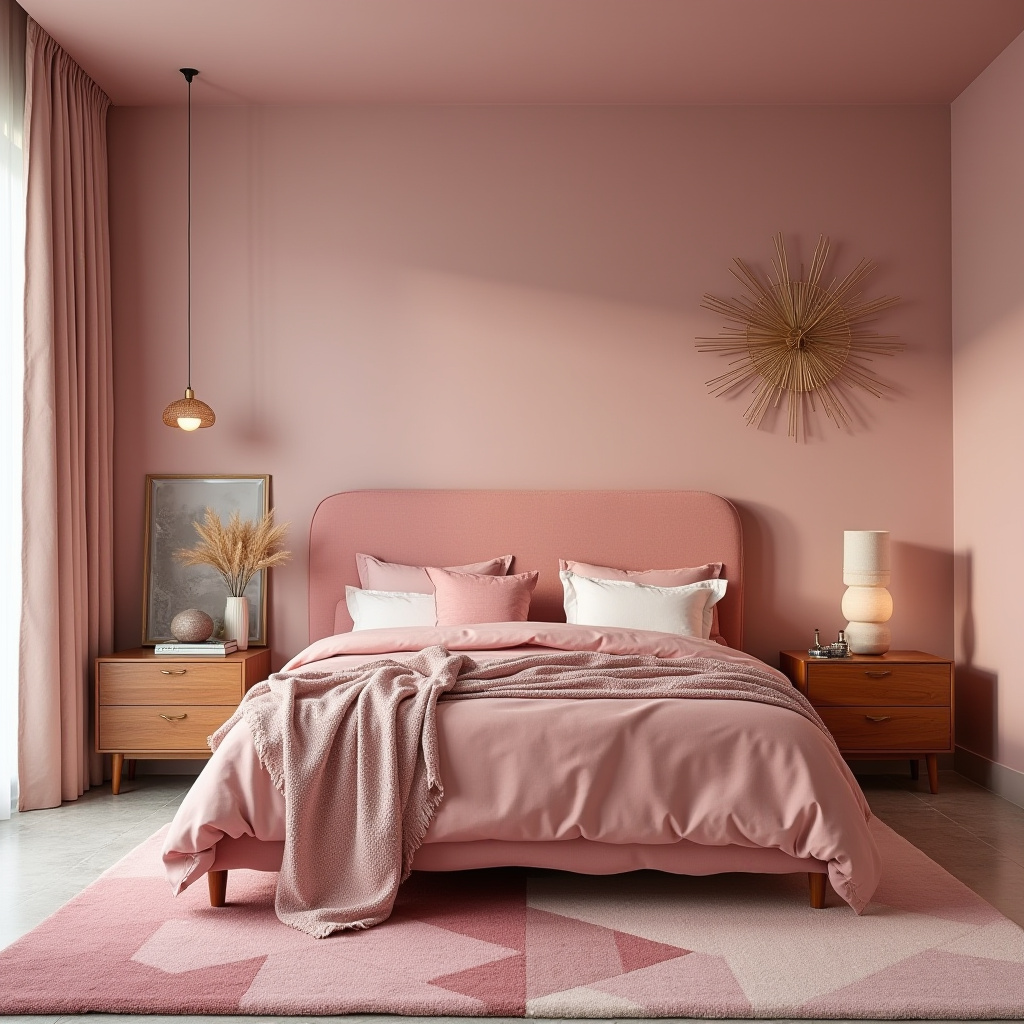 dusky pink bedroom 17