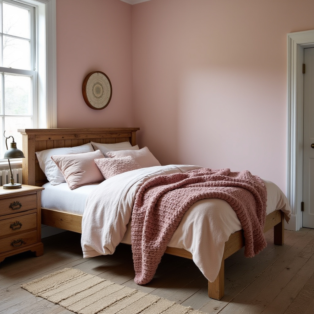 dusky pink bedroom 19