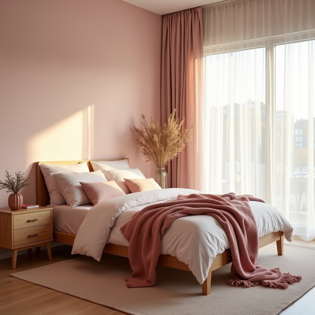 dusky pink bedroom 2