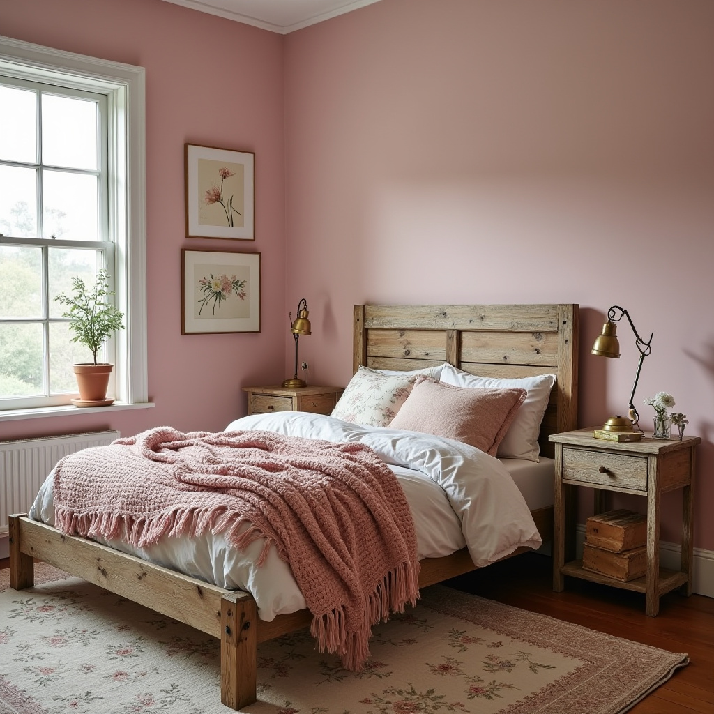 dusky pink bedroom 20