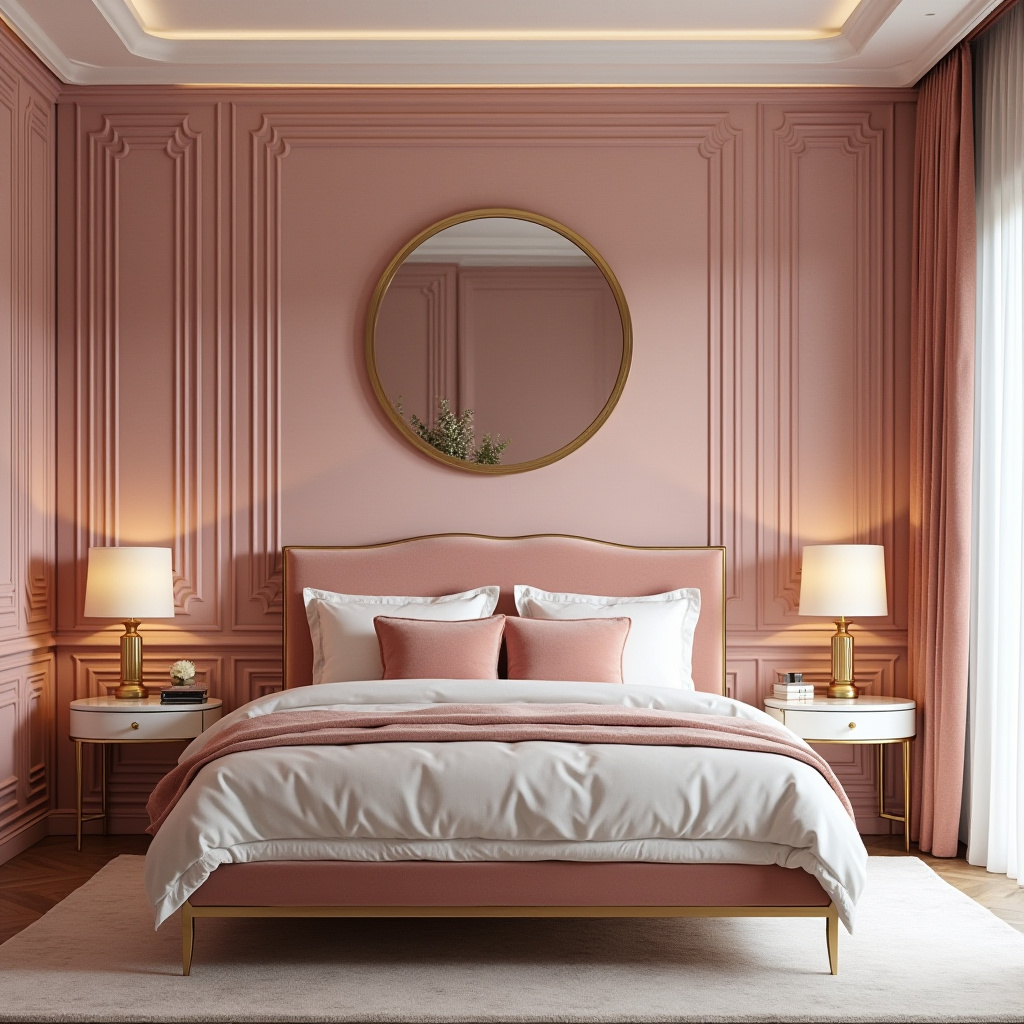 dusky pink bedroom 21