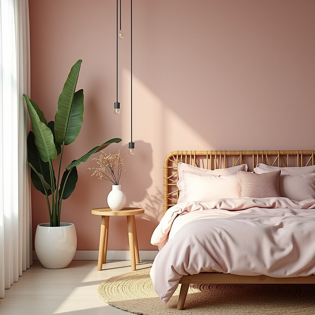 dusky pink bedroom 24