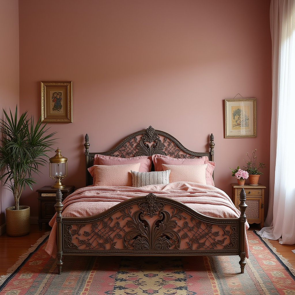 dusky pink bedroom 27