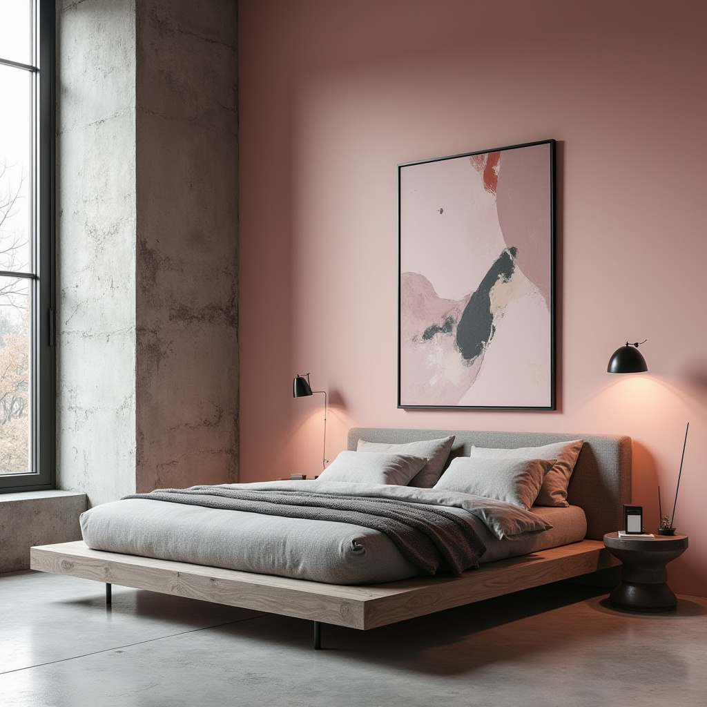 dusky pink bedroom 29