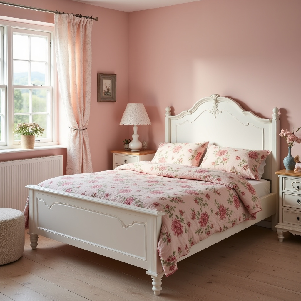 dusky pink bedroom 31
