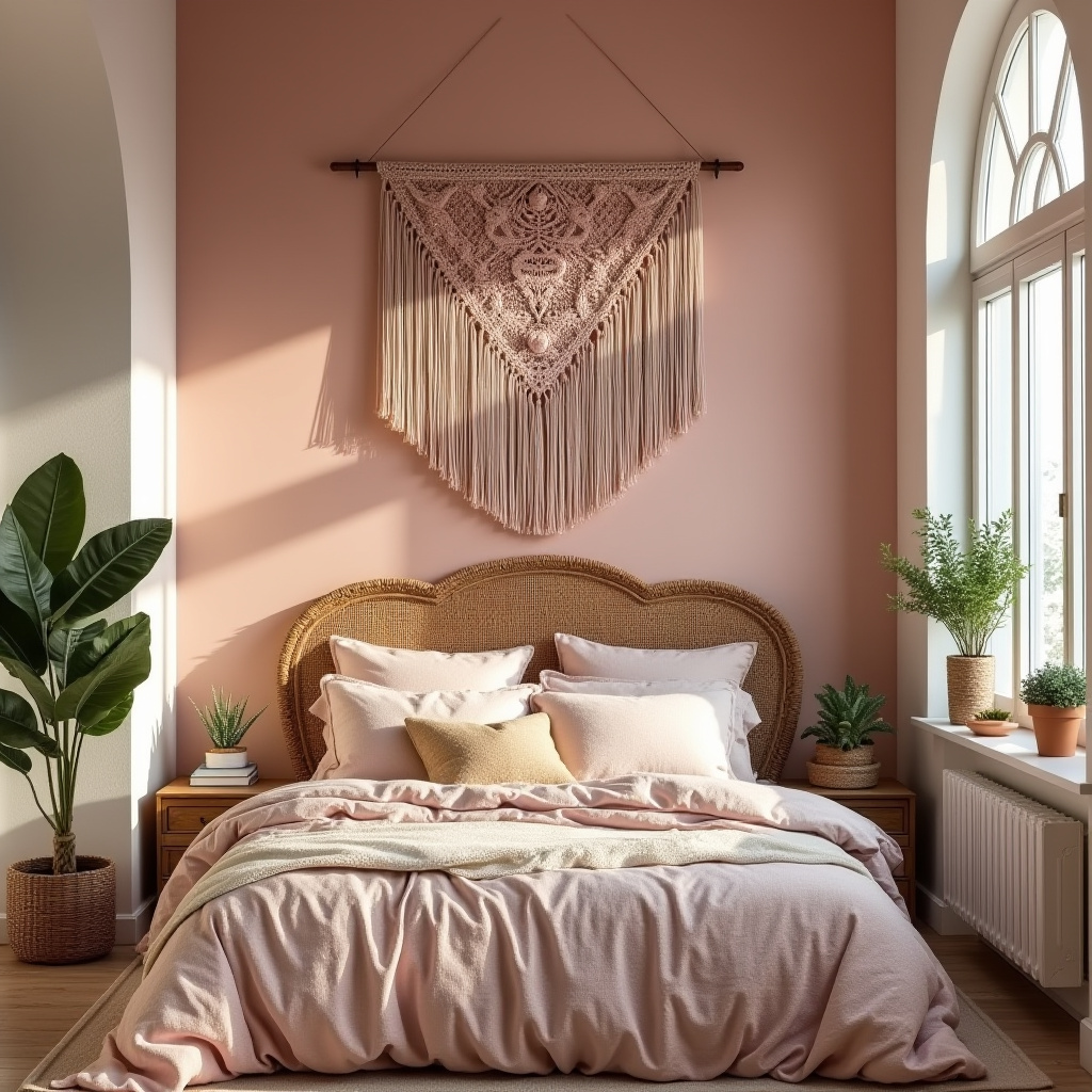 dusky pink bedroom 5