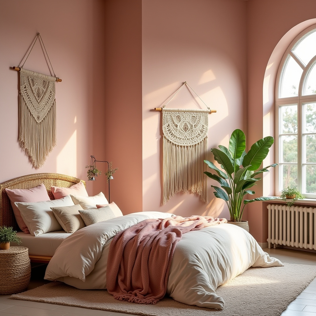 dusky pink bedroom 6