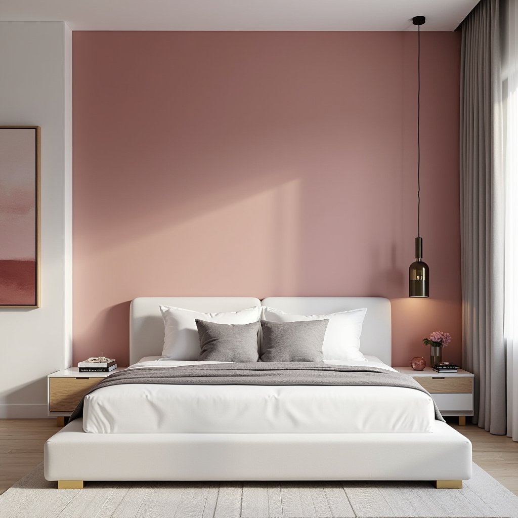 dusky pink bedroom 8