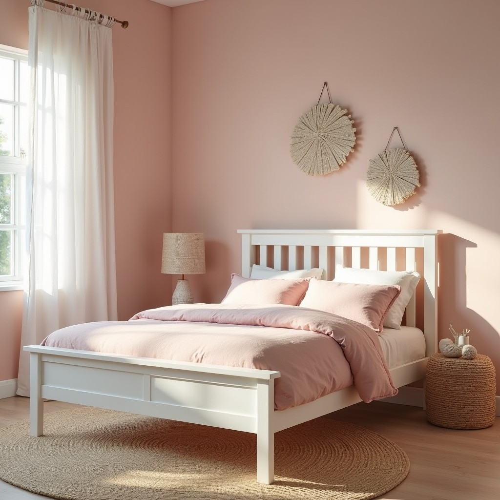 dusky pink bedroom 9