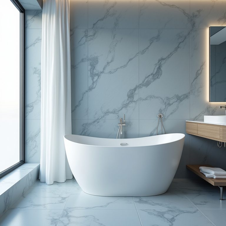 dusty blue bathroom 1