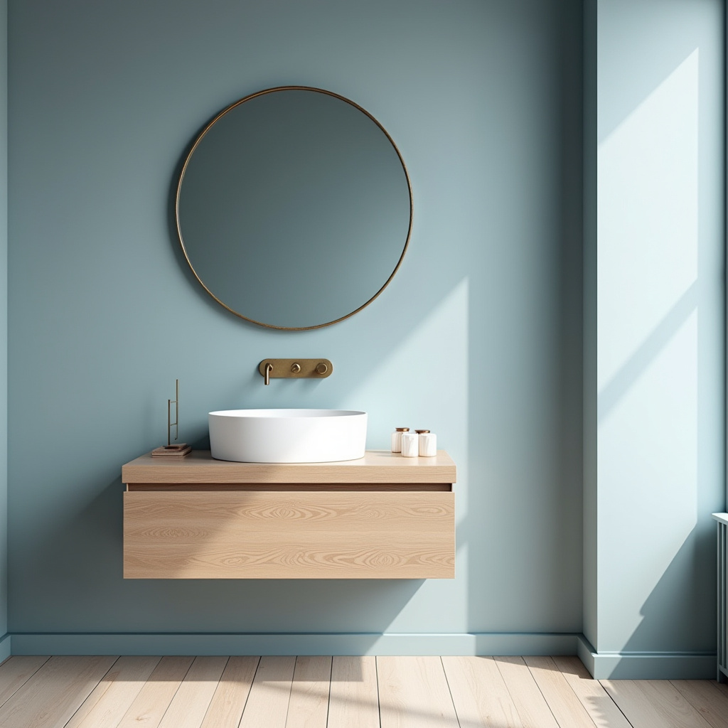dusty blue bathroom 10