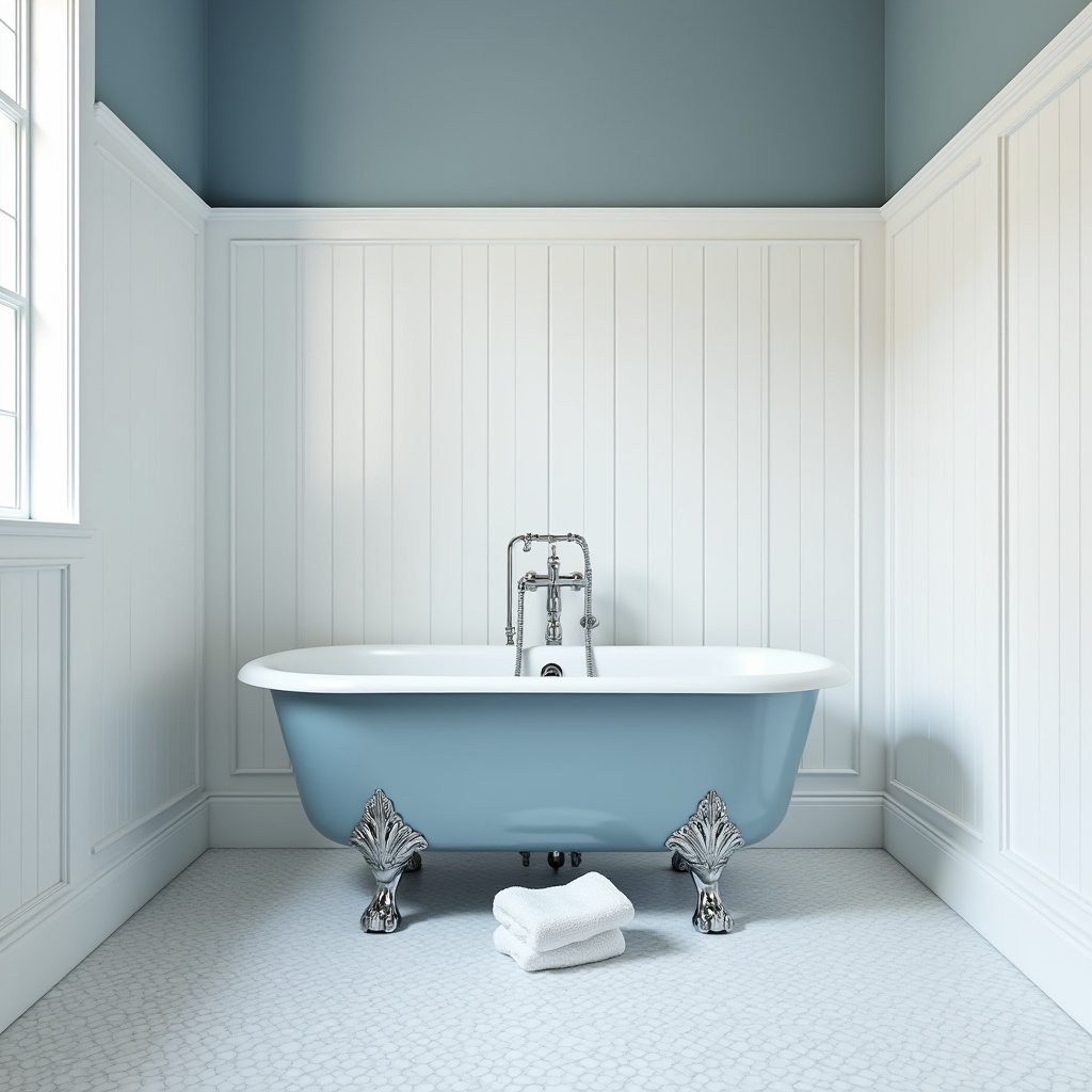 dusty blue bathroom 12