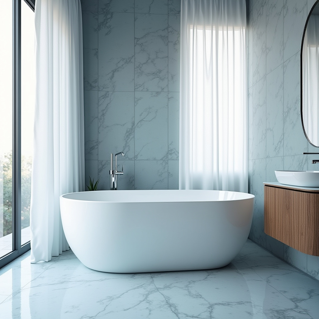 dusty blue bathroom 2