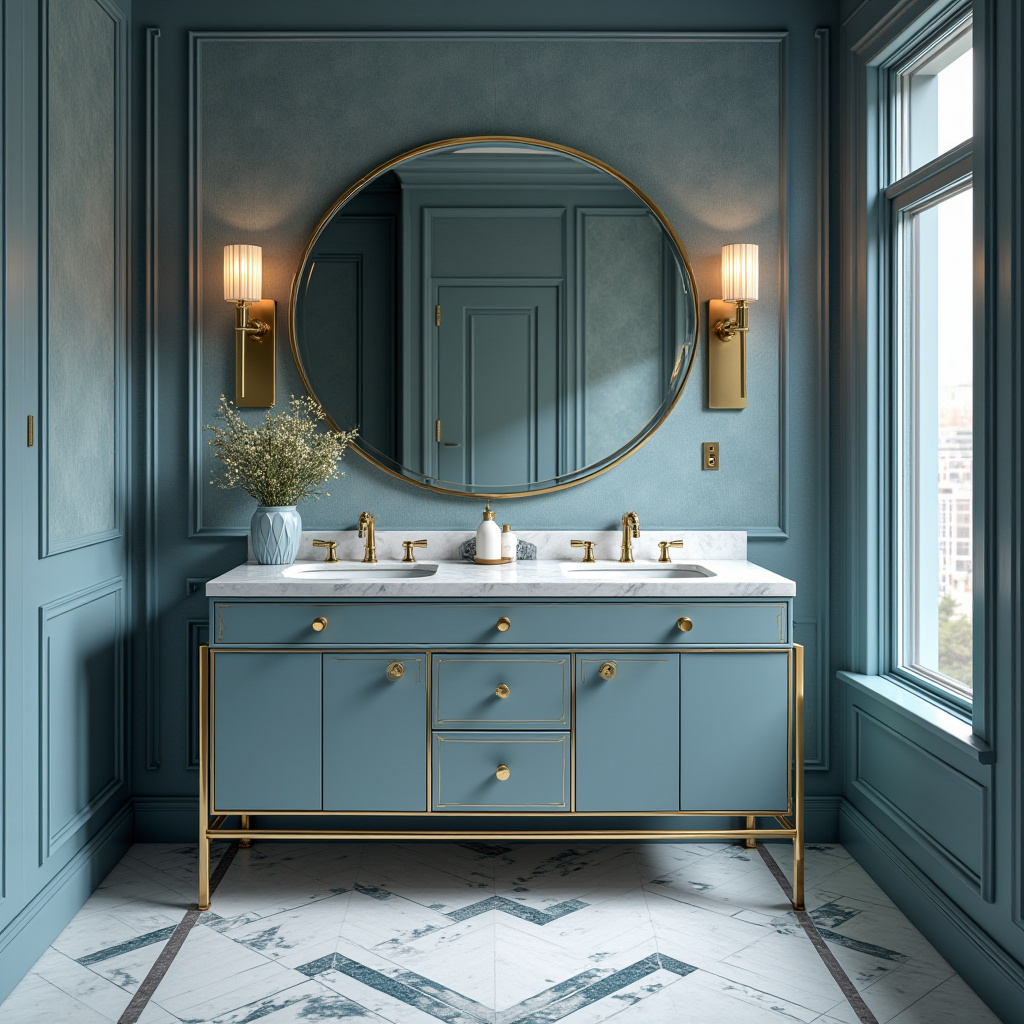 dusty blue bathroom 20