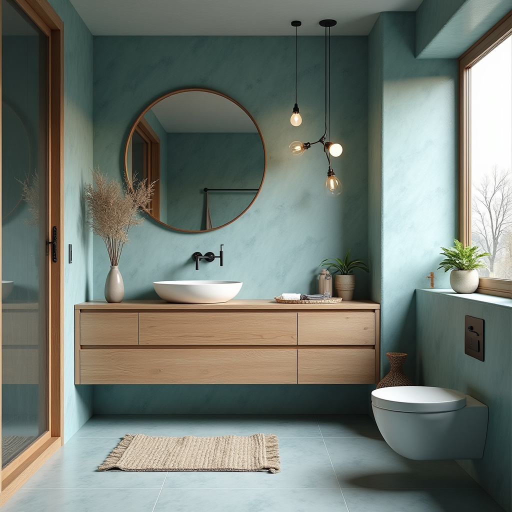 dusty blue bathroom 22