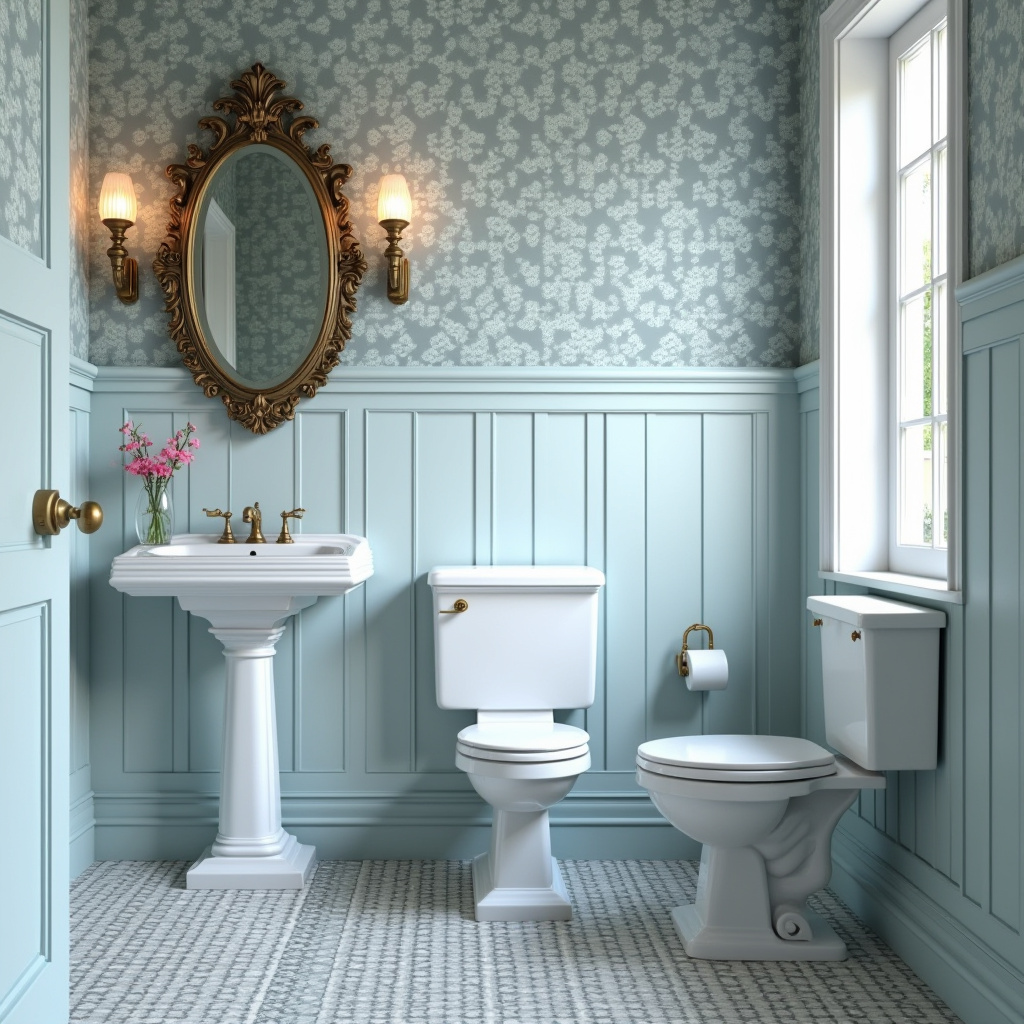 dusty blue bathroom 23