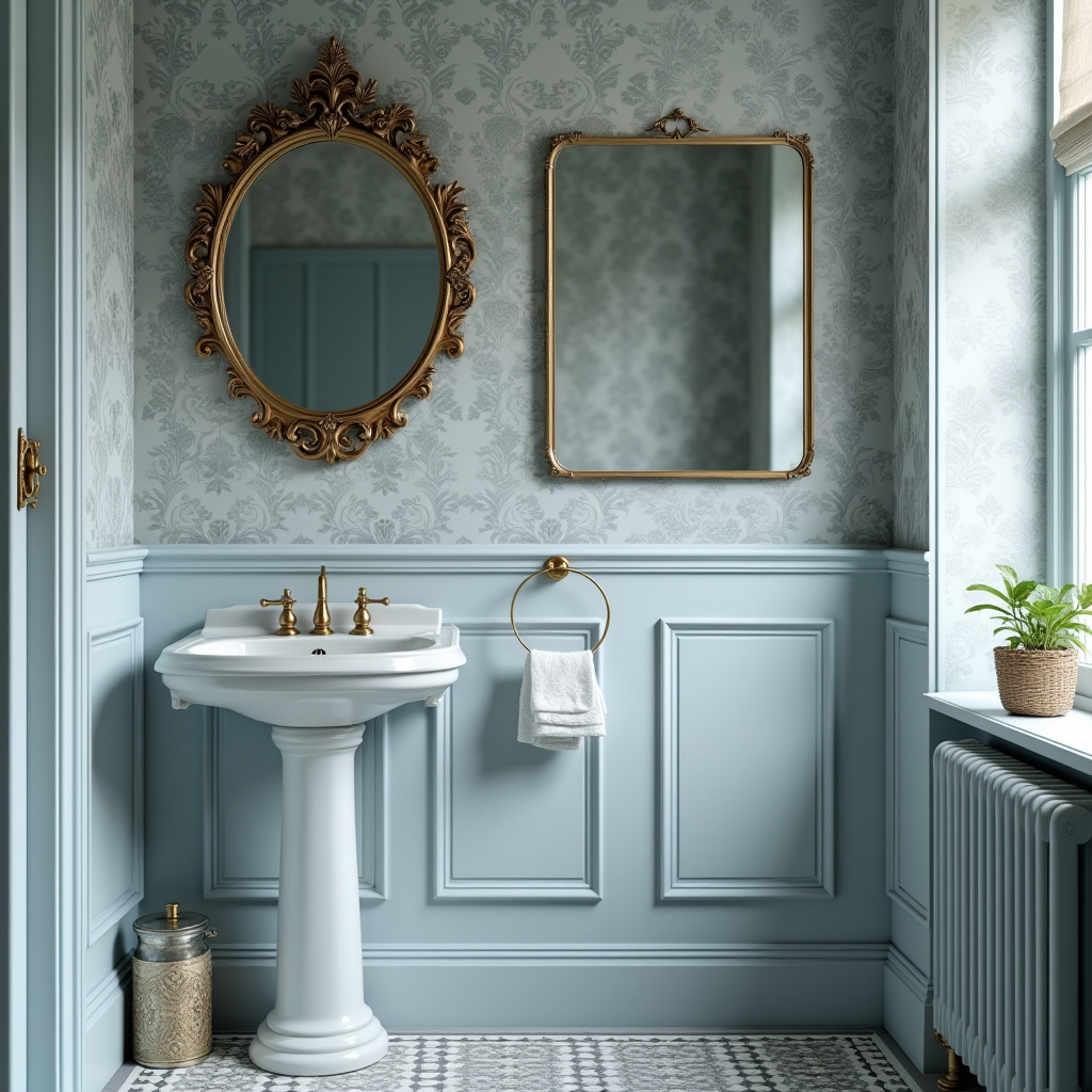 dusty blue bathroom 24