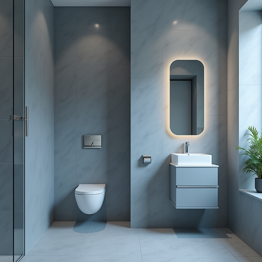 dusty blue bathroom 26