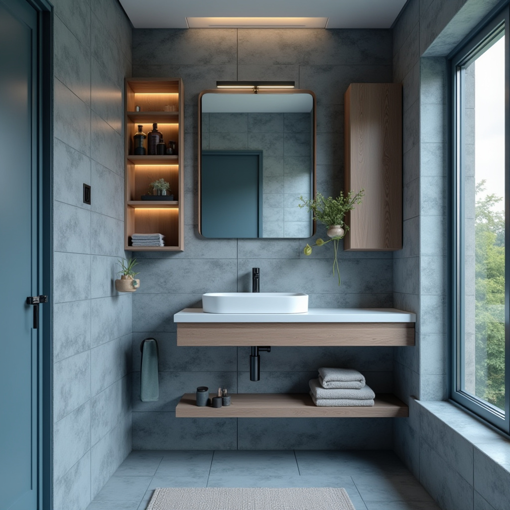 dusty blue bathroom 35