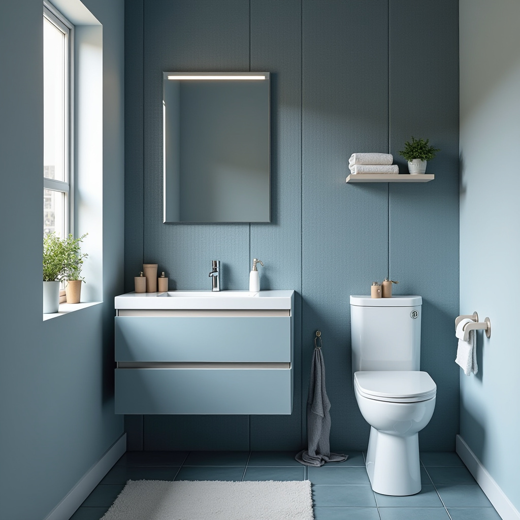 dusty blue bathroom 36